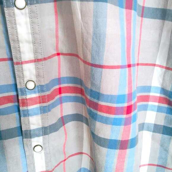 Red Camel Vintage 90's Pearl Snap Multicolor Long Sleeve Shirt Western - Picture 6 of 10